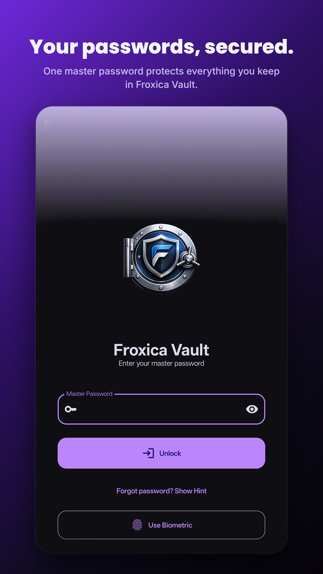 Froxica Vault screen 1